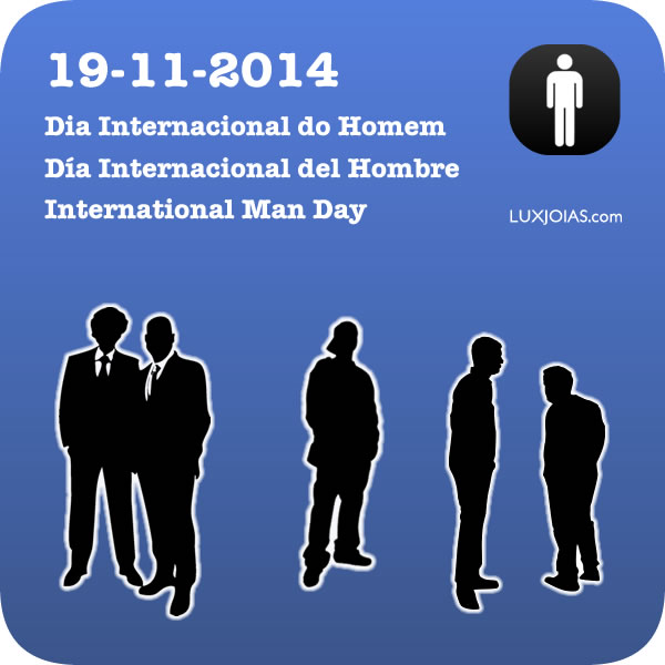 19 de Novembro - Dia Internacional do Homem - Jóia o presente especial para seu Namorado, Noivo, Amigo, Pai, Avô ou Irmão