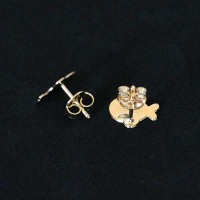 Semi Earring Jewelry Gold Plated Fish