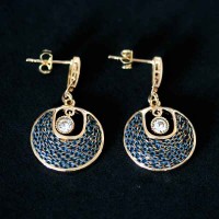 Earring Semi Jewelry Gold Plated