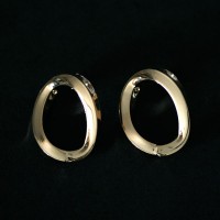 Semi Earring Jewelry Gold Plated Ring