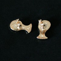Earring Gold Plated Jewelry Semi Cup Champion Brazil